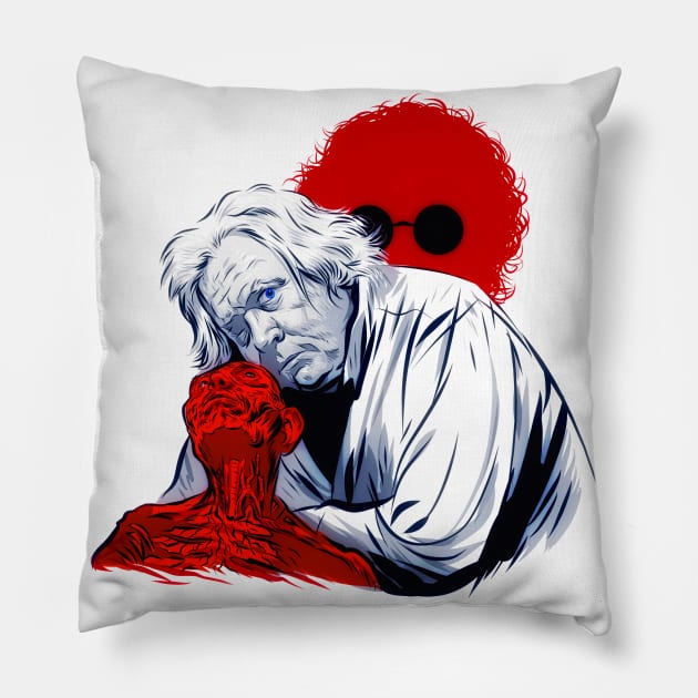 Ken Russell - An illustration by Paul Cemmick Pillow by PLAYDIGITAL2020