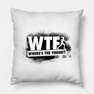 Where's The Finish - Female Runner Pillow