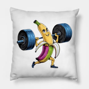 Banana Strength: Embracing Determination Pillow