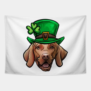 St Patricks Day Vizsla Tapestry