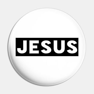 Jesus Name Funny Christian Pin