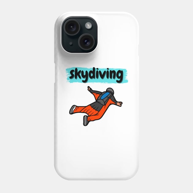 Skydiving Free Fall Phone Case by ibra4work