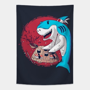 Sushi Shark Tapestry