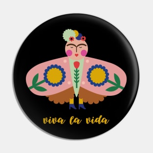 Cute Frida kahlo butterfly summer colorful flowers viva la vida Pin