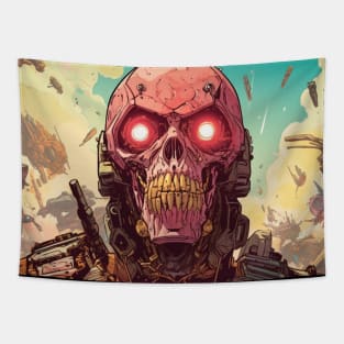 Post Apocalyptic Cyborg Tapestry