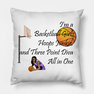 Basketball Girl Slogan Pillow