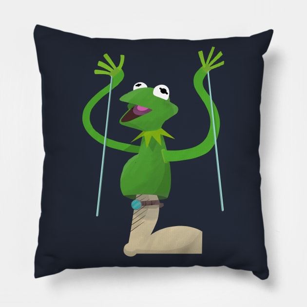 Kermit T. Frog Pillow by TheGreatJery