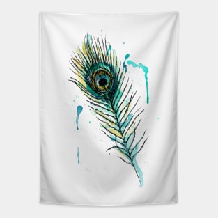 Peacock feather Image Tapestry