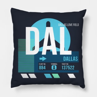 Dallas (DAL) Airport // Sunset Baggage Tag Pillow