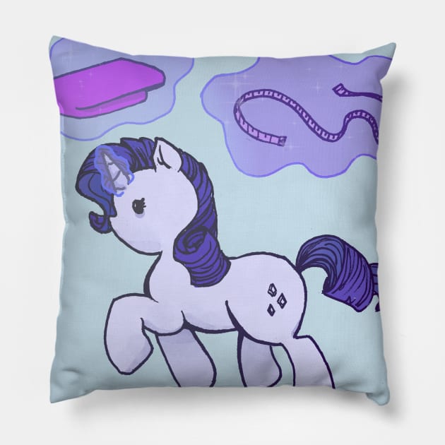 art of the dress Pillow by inkpocket