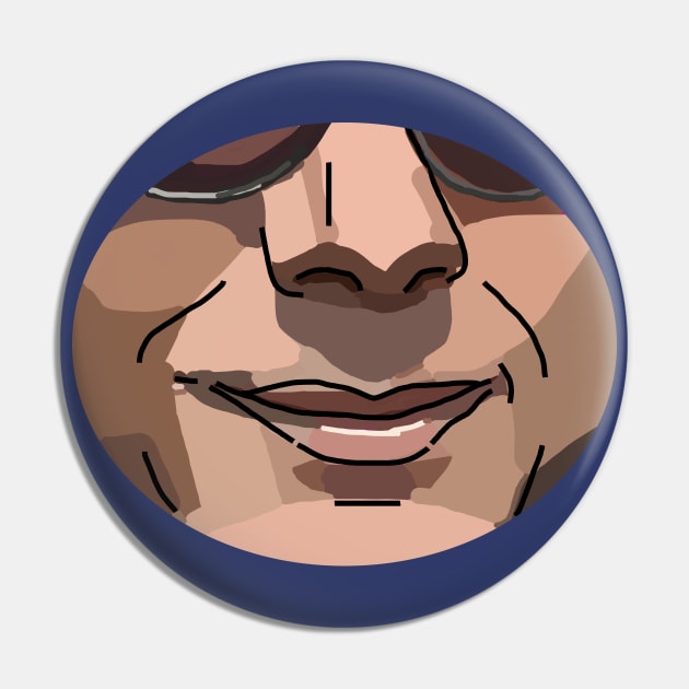 Smiling Dude Pin by ellenhenryart