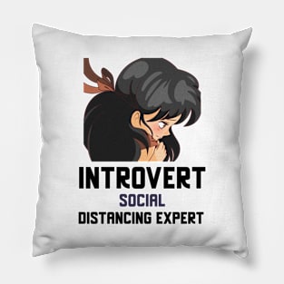 Introvert Social Distancing Expert Pillow