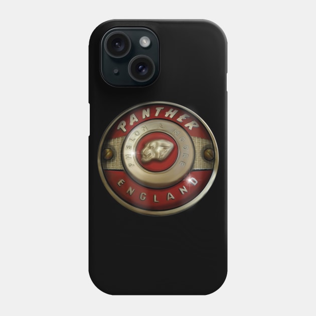 Vintage Panther Motorcycles Of England by MotorManiac Phone Case by MotorManiac