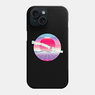 Vaporwave Dreams 80s Retro Sunset Grid Design Phone Case