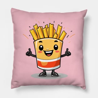 Cute French Fries T-Shirt Pillow