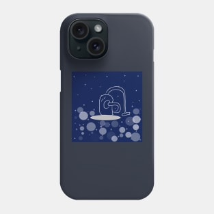 Vacuum cleaner, cleaning, cleanliness with dark blue color background Phone Case