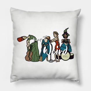 "Keep it Weird" Halloween Girl Band Pillow