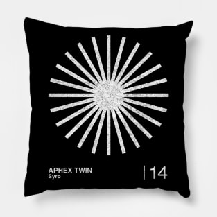 Aphex Twin / Minimalist Graphic Artwork Design Pillow