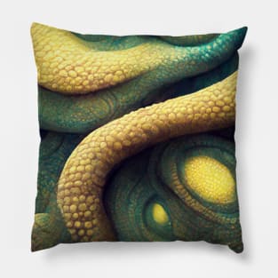 Snake skin texture Pillow