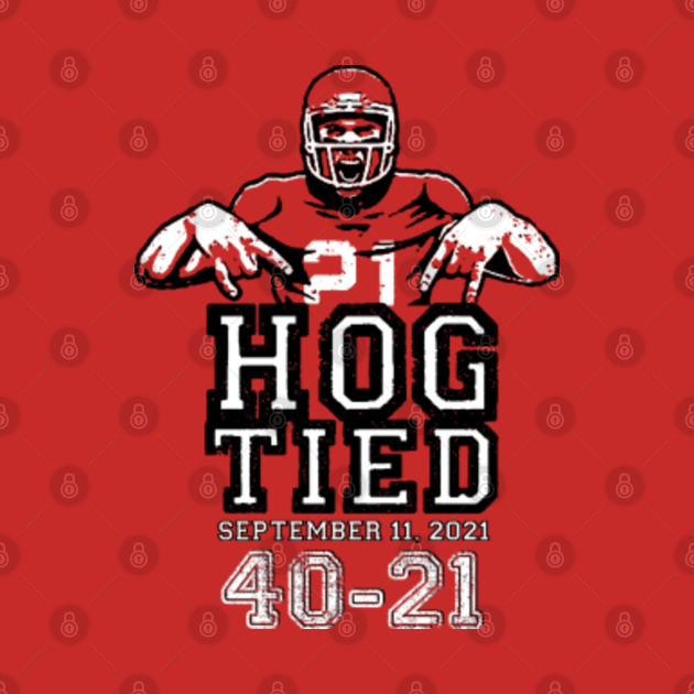 Disover TEXAS HOG TIED - Arkansas Razorbacks - T-Shirt