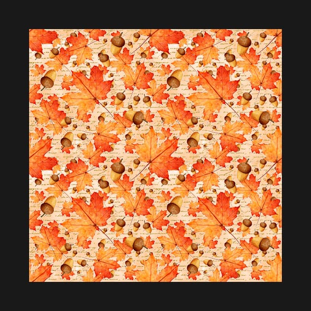 autumn fall leaves pattern by Jkinkwell