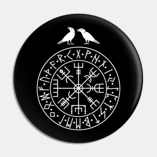 Vegvisir Futhark Runes Nordic Pin