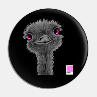 OSTRICH PINK - white full  by COLORBLIND WorldView Pin