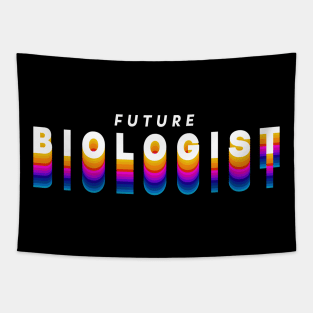 future biologist in gradient color Tapestry