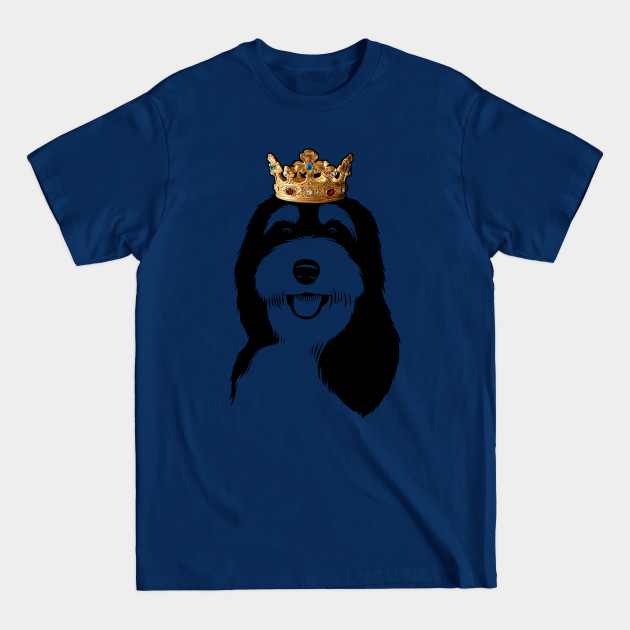 Discover Bernedoodle Dog King Queen Wearing Crown - Bernedoodle - T-Shirt