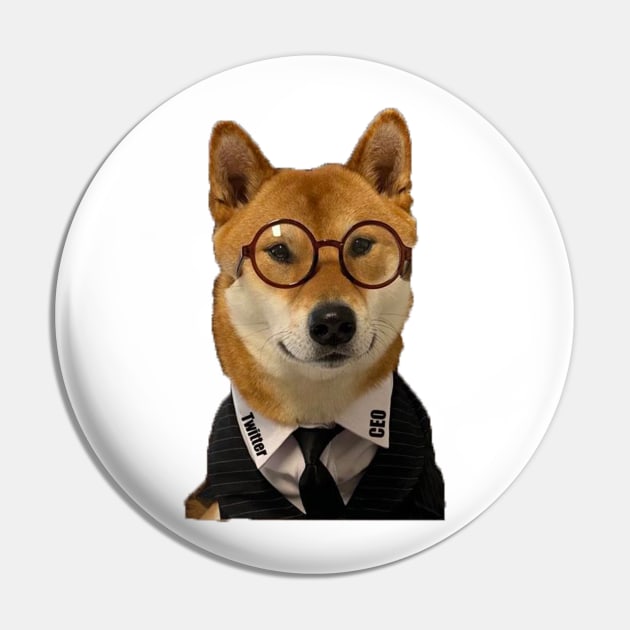 New CEO Twitter Shiba Inu Dog Floki Pin by S-Log