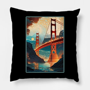 San Francisco Fractals Pillow