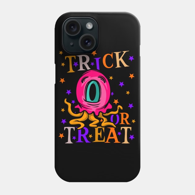 Halloween Trick-or-Treat Creepy Cute Cartoon Monster Phone Case by CharJens