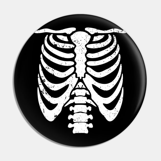 Skeleton Bones Halloween Costume Pin by victorstore