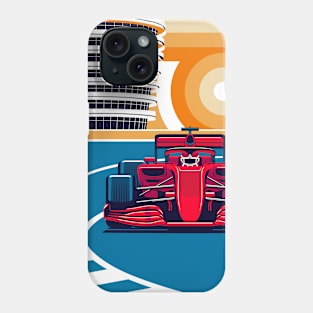 Formula Race Car in Bahrain Phone Case