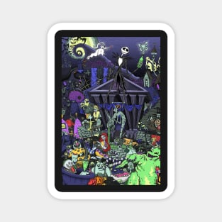 Jack Halloween, the nightmare before Christmas, jack skellington, halloween, pumpkin king Magnet