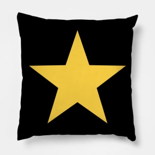 Gold Star Pillow