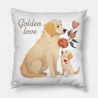A Golden Gift of Love on Mother's Day Pillow