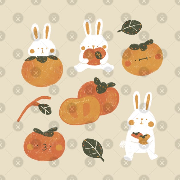 Persimmon Bunnies by Figberrytea