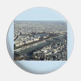 Paris City View from Eiffel Tower Pin