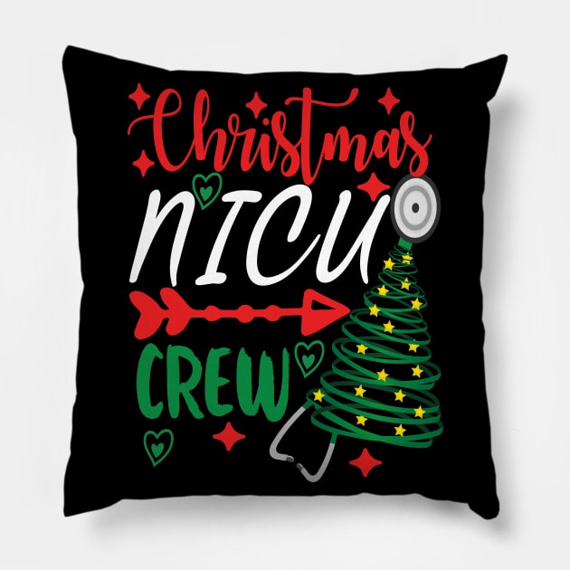 christmas nicu crew christmas gift Pillow by DODG99