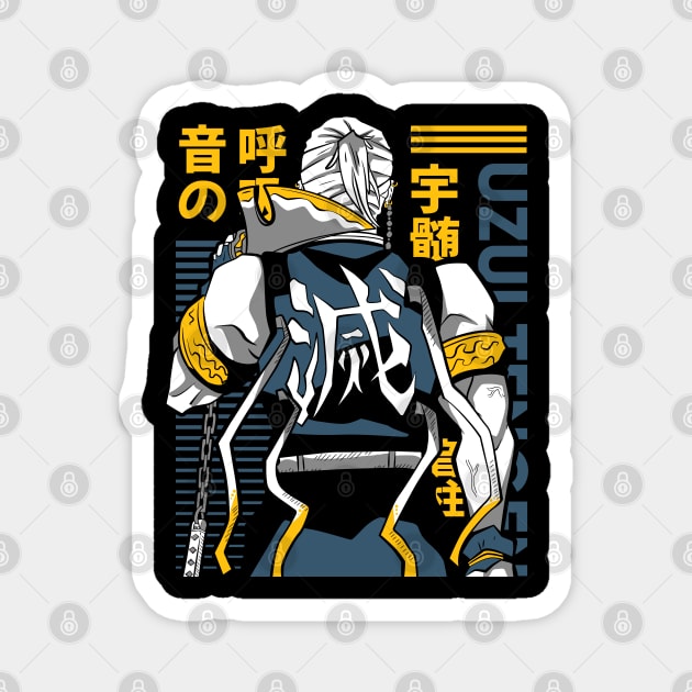 Demon Slayer Tengen Uzui with Dual Blades Magnet by Otaku Vibes