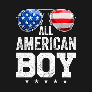 All American Boy 4th of July Boys Kids Sunglasses Family T-Shirt