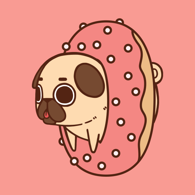 Puglie Doughnut by Puglie Pug 