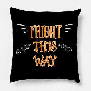 Fright This Way Halloween Spooky Pillow