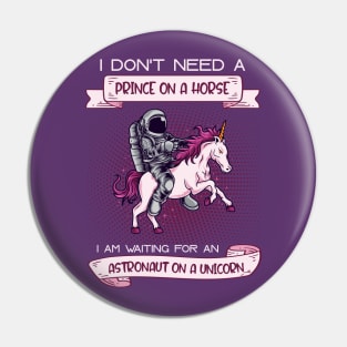 The Astronaut on a Unicorn Pin