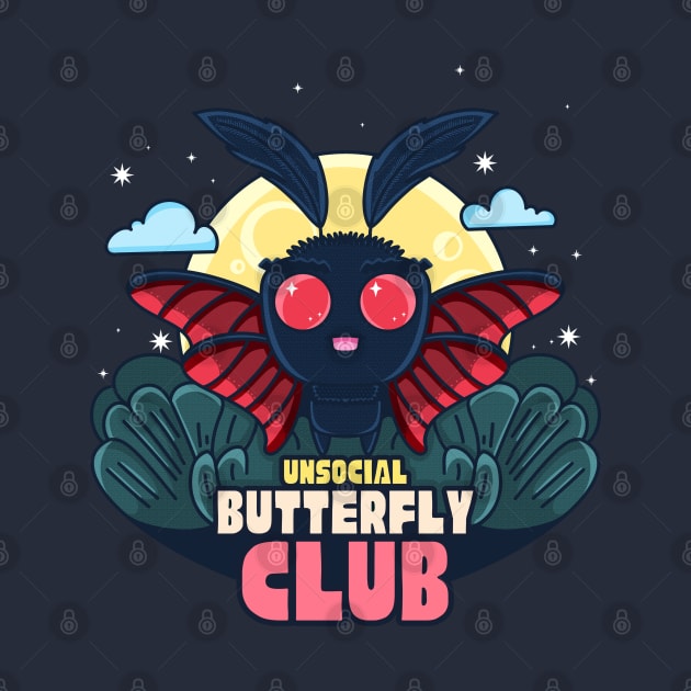 Unsocial Butterfly Mothman by GiveMeThatPencil