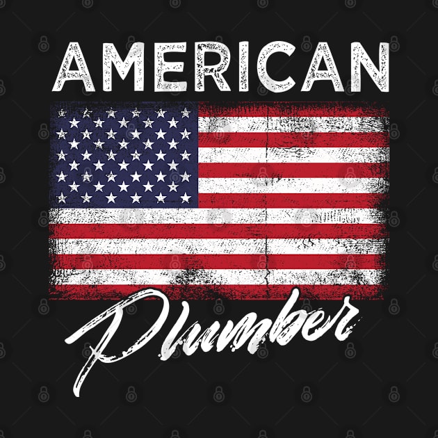 Vintage American Plumber USA Flag Patriotic by rebuffquagga