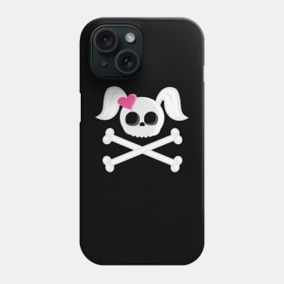Emo Skull with Ponytails Phone Case