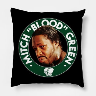 Mitch "Blood" Green Logo Pillow