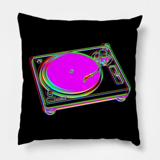 Neon Turntable Pillow